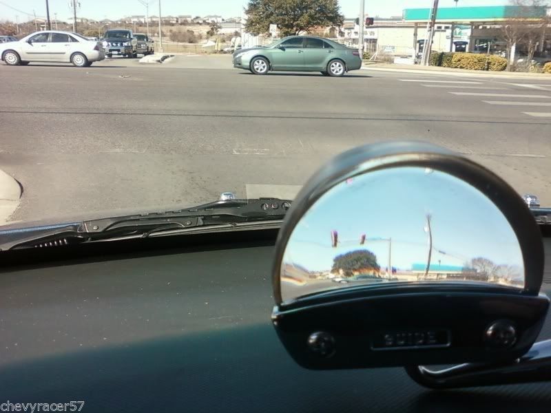 Vintage Car Truck Dash Chrome Trim Traffic Signal Light Viewer